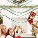 Craft Pearl 33 Feet Pearl Beads Garland for Christmas Tree, 10MM Green Faux Pearls Strings Bead Roll Strand for Wedding Party Christmas Tree Decoration