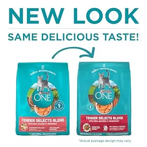 Purina ONE Tender Selects Dry Cat Food, Salmon, 7 lb Bag — photo 2 of 6
