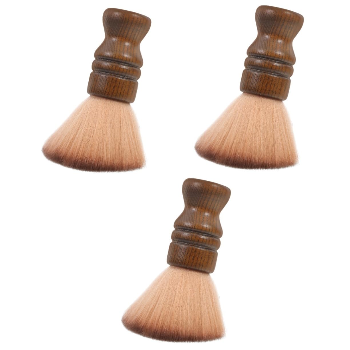 FRCOLOR 3St Bürste mit Holzgriff hairbrush haarbürsten barber brush hair remover bürste barber bürste Haarschneide-Reinigungsbürste Gesicht Friseurwerkzeug Bartreinigungsbürste Hölzern