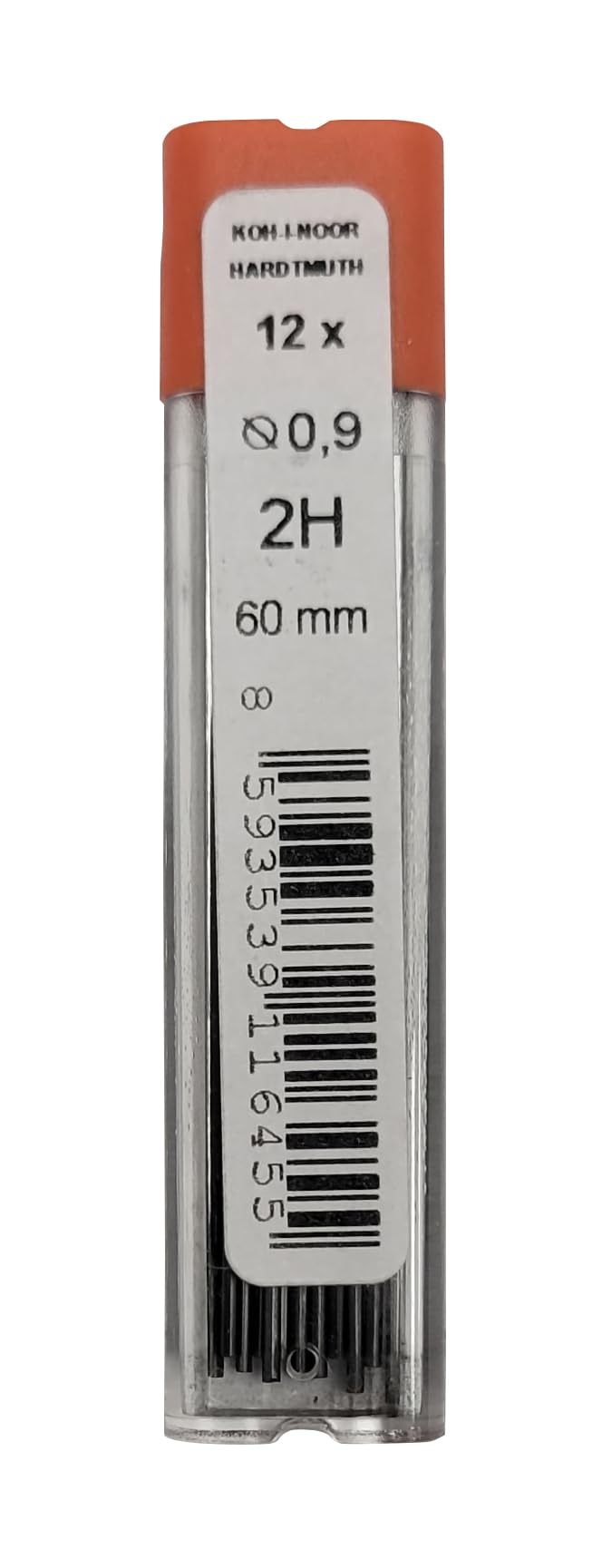 Koh-I-Noor Bleistiftminen Rapidomatic Minen-Nachfüllminen 0,9 mm, 2H – 12 Minen/Packung