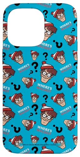 ウォーリーをさがせ! Faces and Question Marks All-Over Print スマホケース iPhone 14 Pro Max 用