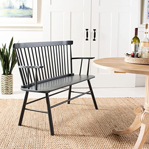 Safavieh American Homes Collection Addison Spindle Back Grey Bench #TOP2