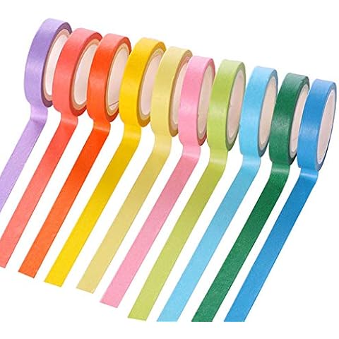 alignmentpai Decorative Adhesive Washi Tape DIY Art Crafts Scrapbooking Diary Decor 10pcs Cover