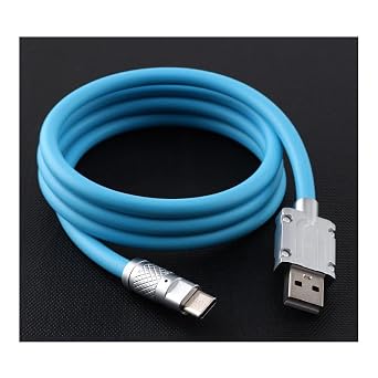 Apera BN57 Type-C Kablo 120W Hızlı 6 Amper Ultra Kalın Şarj Data Kablosu (Mavi)