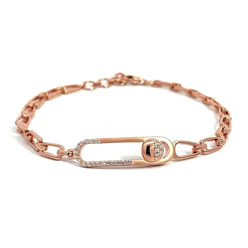 PurpleLuck Minissha Sterling Silver Rose Gold Bracelet