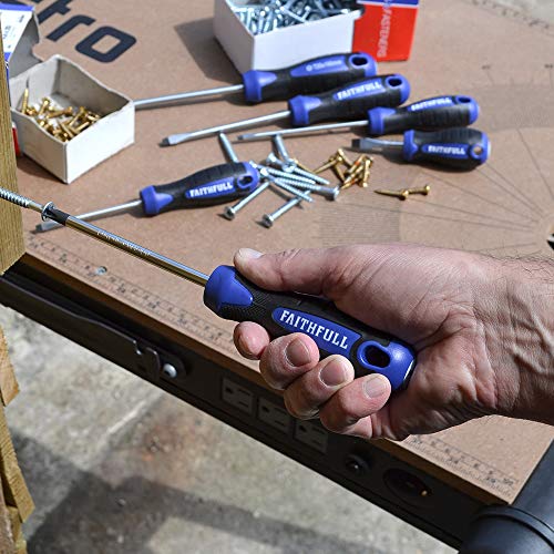 Faithfull FAISDPH2150 Soft-Grip Screwdriver Phillips PH2 150mm Blade Length
