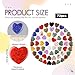Nuenen 72 Pcs Natural Heart Shaped Crystal Stone 1.2 Inch Worry Stone Bulk Heart Palm Pocket Healing Carved Love Mini Gemstone Decor for Valentines Witchcraft Meditation