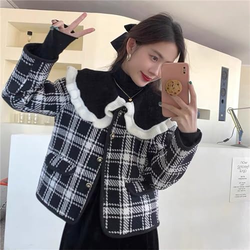 Thereisno Trim Flouncing Girls Sweater Lapel Accessiory Knitted Collar Flouncing Ancient Art Traditional Trim Shawl Collar Lapel4