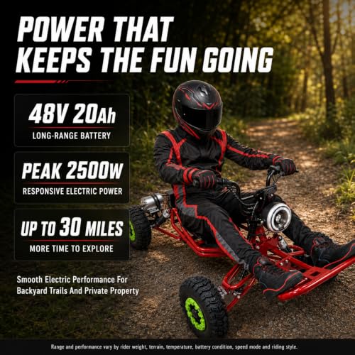 Zyliathor 48V 20Ah Long-Range Electric Go Kart