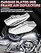 Amazicha Chrome Mid Frame Air Deflector Compatible for Harley Davidson Touring Electra Glide/Street Glide/Road Glide/Tri Glide/Road King 2009-2016 Models Without Cool Flow Fan