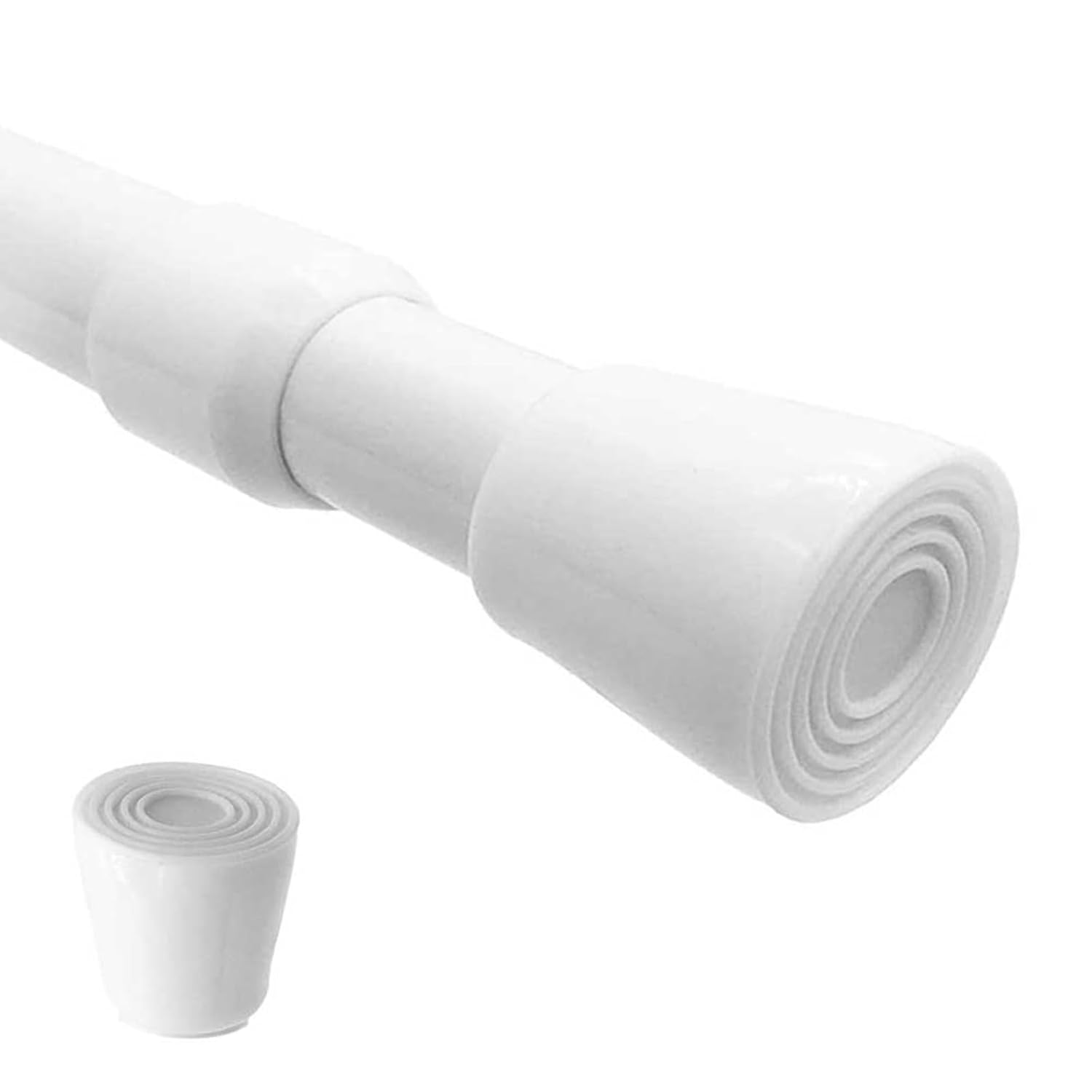 AIJIEGUANG Spring Tension Rods 28-43 Inches Spring Load Adjustable Expandable Heavy Duty Steel Small Short Tension Curtain Rod
