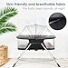 FENGZIZH Portable Baby Bassinet - Foldable Bedside Bassinet, Lightweight Playpen with Mosquito Net, 42.5 x 40.2 x 20.8 inches, Black