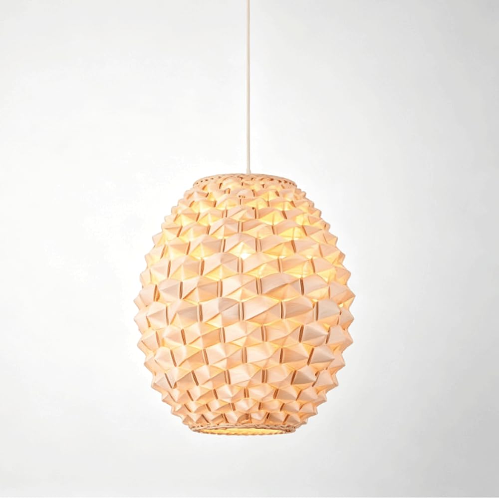 YNAHZAOK Hand Knitted Rattan Pendant Lighting Southeast Asia Style Pendant Light Hand-Woven Rattan Hanging Lamp for Restaurants Bars Bedroom Studies Tea Rooms Hot Pot with Adjustable Suspension Line