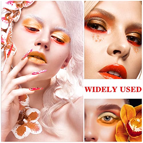 Red Orange Eyeshadow Palette，Qiufsse 15 Colors Eye Shadow Pallete Sets Highly Pigmented Matte Glitter Colorful Long Lasting Blendable Yellow Gold Warm Glam Fall Makeup Pallet For Women Christmas Halloween #TOP5