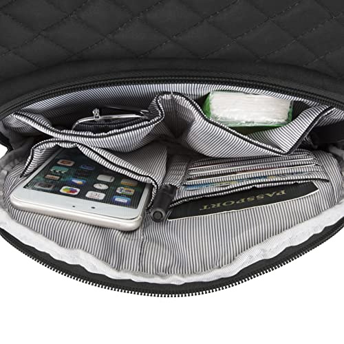 Travelon Backpack Boho-Anti-Theft, Black, One Size #TOP3