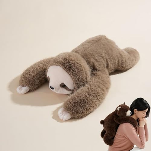 ZenithBurst Peluches con peso, peluche pesado, animal de ansiedad, suave y cómodo, relajación para adultos, perezoso, 30 cm ZenithBurst Peluches con peso, peluche pesado, animal de ansiedad, suave y cómodo, relajación para adultos, perezoso, 30 cm