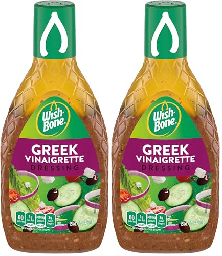 Image of Wish-Bone Greek Vinaigrette Dressing, 15 FL oz (Pack of 2)