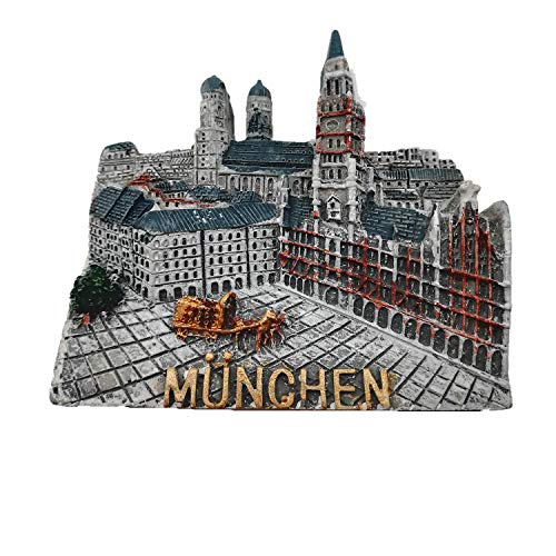 Imán Decorativo 3D Munich Alemania para Refrigerador miniatura 1