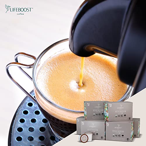 Lifeboost Coffee Usda Organic Coffee Pods Decaf - Low Acid Single Origin Non-Gmo Decaf Coffee K Cups For Keurig & Keurig 2 - No Mycotoxins Or Pesticides - 10 Count #TOP5