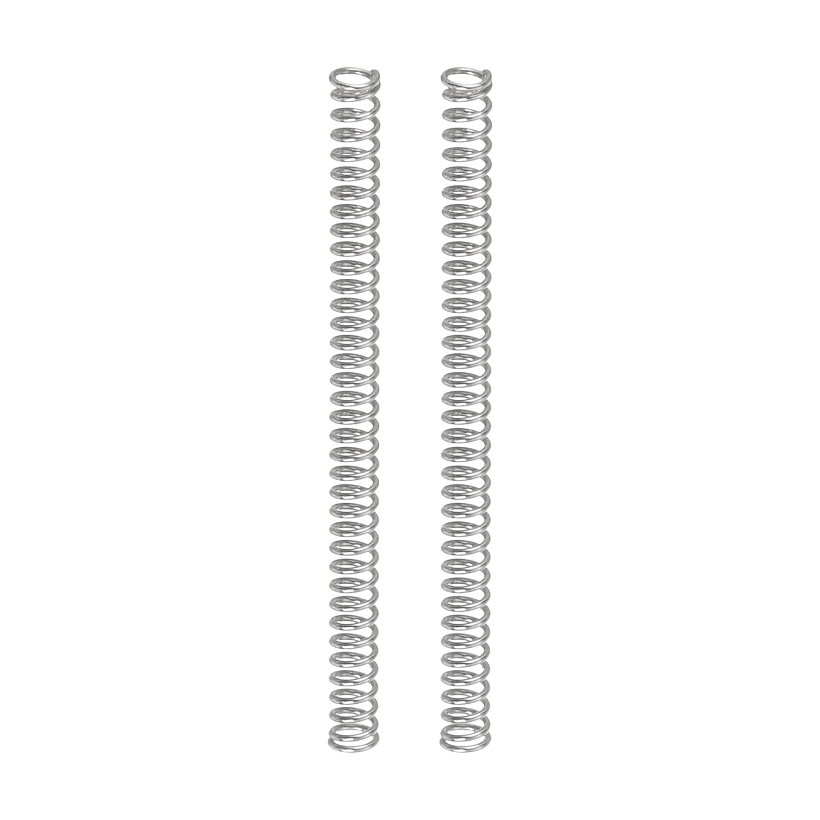 QUARKZMAN Pack of 2 Compression Springs, Stainless Steel Coil Springs, 0.3 mm Wire Dia. x 2 mm Outer Dia. x 30 mm Length Extension Spring Ballpoint Pen Compression Springs for Workshop, Home Repairs,