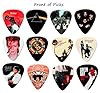 24 Famous Albums on 12 Double Sided Guitar Picks + Storage Bag for your Plectrums #2