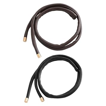 LALAFINA 2pcs Hair Leather Fashion Hairstyle Women Tie Long for Headdress Decor Hairbands Holders Bands Decorative Accessories Wrap Holder Ladies Holder Multi- functional