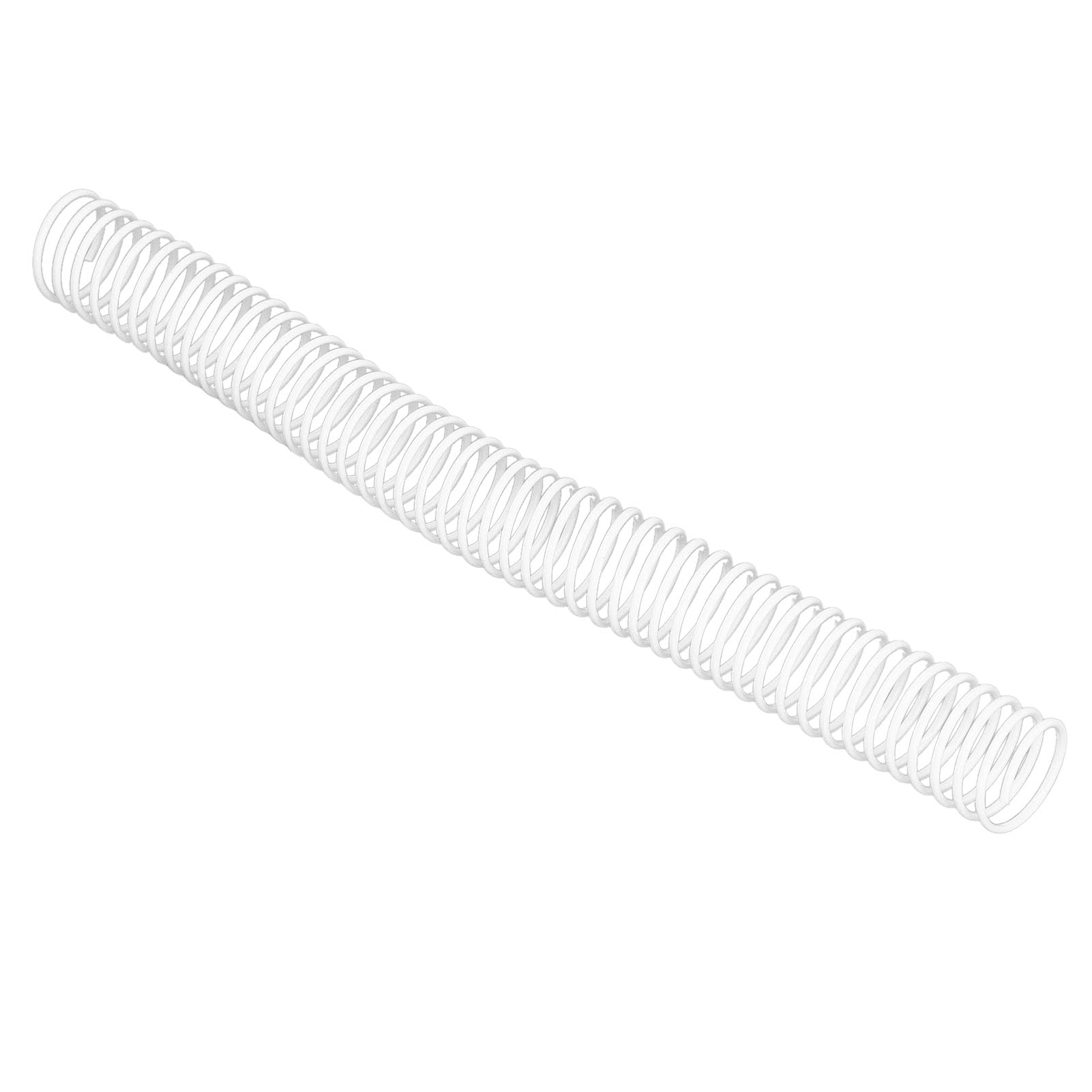 Bobine per rilegatura carta A4 da 35 pezzi, bobina per rilegatura a spirale 48 anelli, dorsi in filo a spirale in plastica con diametro di 25,4 mm, passo 4:1 per documenti di (Bianca)