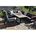 bomey Ecklounge Lucia mit Tisch & Hochlehnern