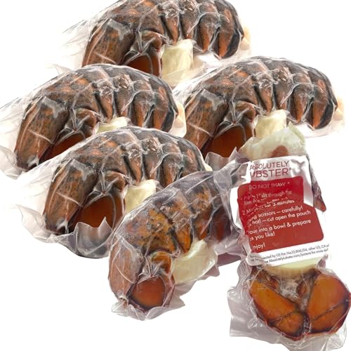 Absolutely Lobster Dinner Made Easy: 6 Tails Wild-Caught Maine Lobster Tails With Gmo-Free Butter cover
