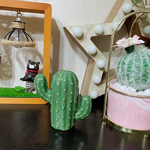 Yiliujiu Toothpick Holder Boxes Cactus Ceramic Toothpicks Dispenser Design| Cute And Creative Holder For New Year, Christmas And Birthday Gift (Cactus) #TOP5
