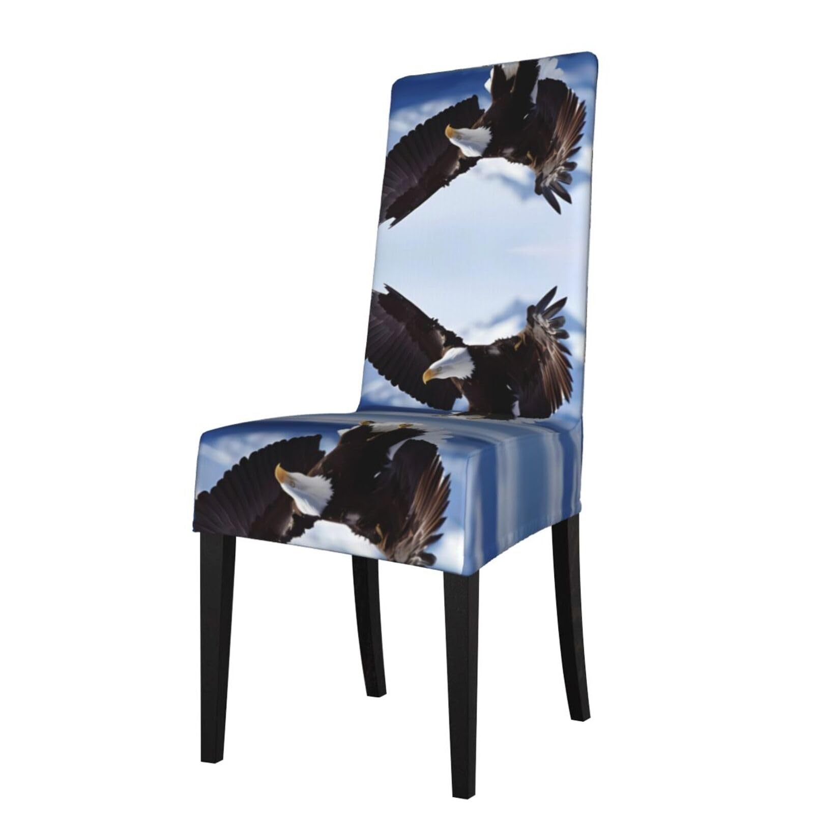 YYHHAOFA Eagle Prints Protection Cover for Dining Chair - Stretch Slipcovers, Easy Refresh for Your Dining Room & Event Decor