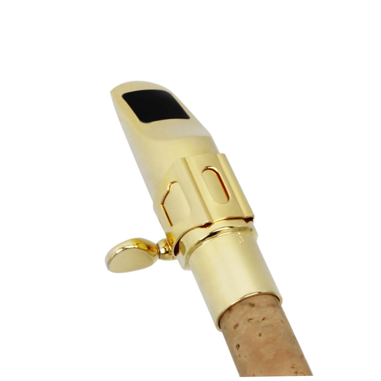 FRCOLOR Saxophone Head Metallo per Sax Soprano Accessorio con Design per Suono e Comfort Finitura Lucida