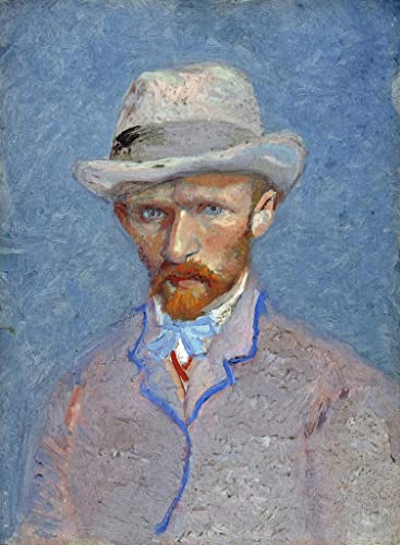 Poster image impression sur toile Van Gogh pour décorer un salon vide