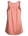 Miusey Coral Shirts for Women,Ladies Yoga Tank Tops Loose Fit Fashion Flow Training Tunics Cute Pleated designs Comfy Outdoor Performance Beach Volleyball Walk Covers Shine Coral XXL
