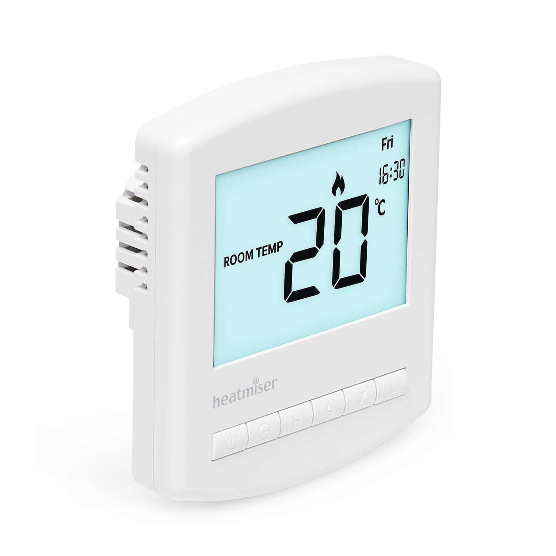 Lavatap White – Heatmiser Slimline V4 Programmable Thermostat – Wired Digital 7 Day And 5 2 Day Heating Control For Central And Underfloor Heating – 230 V Not Battery Powered
