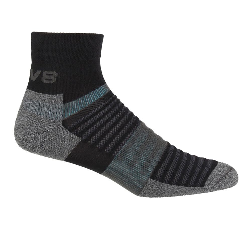 Inov8 Black Active Mid Cut Socks - Aw25