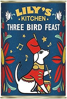 Lily's Kitchen Christmas Three Bird Feast - Complete Wet Dog Food (6 x 400g)