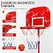 Imagen de Canasta de Baloncesto Infantil con Altura Ajustable 40-140 cm