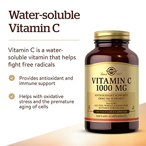 Solgar Vitamin C 1000 mg, 100 Vegetable Capsules Supplement - Image 3
