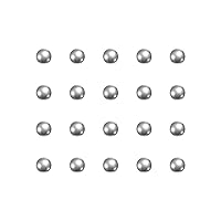 Vista 1 de uxcell 30 bolas de rodamiento de acero cromado de 0.079 in de precisión G5