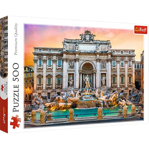 Trefl, Puzzle, Trevi-Brunnen, Rom, 500 Teile, Premium Quality, fĂĽr Erwachsene und Kinder AB 10 Jahren