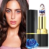 Warm Tip: 3 pieces flower jelly lipstick set in 3 different colors ( red, blue, gold ). Suitable for professional & home use, Great for Wedding, Bridal, Party.