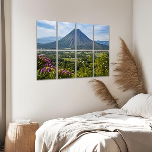 8 Pack Paneles Acústicos Decorativos de Lava Cerro Verde, Paneles Absorbentes de Sonido Autoadhesivos 48"x32" para Estudios de Grabación en Casa miniatura 6