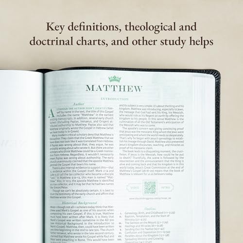 Image of NASB Tony Evans Study Bible, Black Genuine Leather, Indexed, Black Letter, Study Notes and Commentary, Articles, Videos, Charts, Easy-to-Read Bible Karmnina Type
