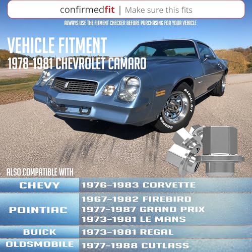 Image of Wheel Accessories Parts 20 Pcs 7 /16 inch-20 Thread OEM Style Lug Nuts 1.21 inch Long Chrome 3 /4 inch 19mm Hex Fits Chevrolet Camaro Corvette| Pontiac Firebird 371674 | 611-248