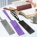 FINPAC Leather Bible Bookmarks, Vegan Religious Bookmarks, Bible Verse Book Markers Church Gifts for Women Men [Trust in The Lord with All Your Heart] - Violet