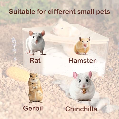 Hamster Sand Bath for Hamsters, Gerbils, Chinchillas, 2.2Lbs Less Dust Chinchilla Bath as Hamster Cage Accessories, Bathing White Sand for Small Animal Bath & Toilet Litter - Image 5