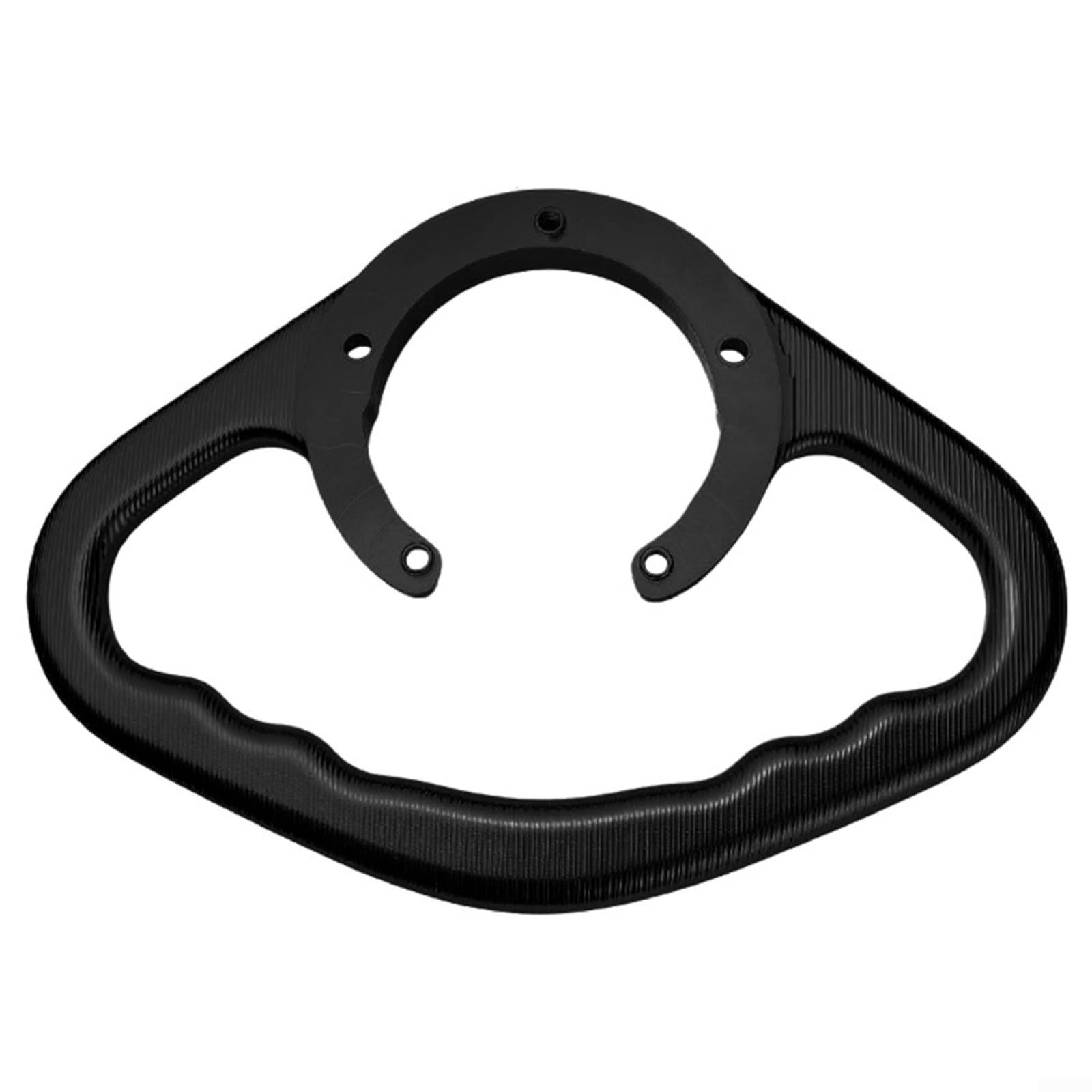 1 maniglia per serbatoio del carburante, in lega di alluminio CNC, per Kawasaki passeggero, con scanalature antiscivolo, presa sicura, per guida su strada, touring, colore nero