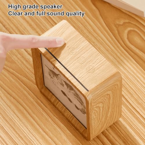 Haut-parleur Bluetooth machine bruit blanc nuit relaxante grain bois