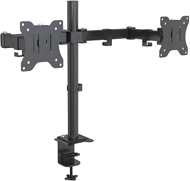 EXVEGA 13-27  LCD/LED Dual Monitor Holder Adjustable Arm Vesa Monitor Stand EX788